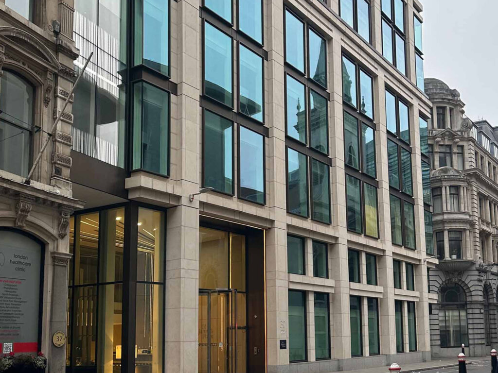 Aurum commercial development on Lombard Street, London