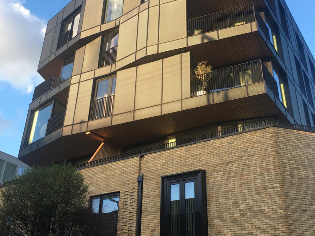 The Fisheries mixed-use development near London Fields Park, London