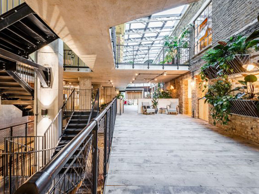 The Fisheries mixed-use development near London Fields Park, London