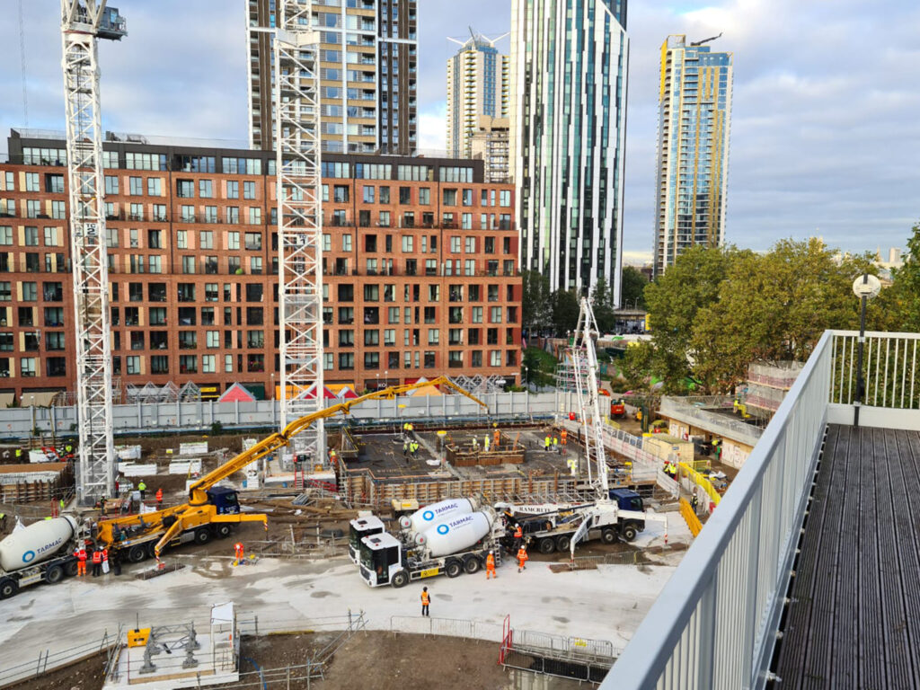 Elephant Park H7 residential development on Heygate Street in London
