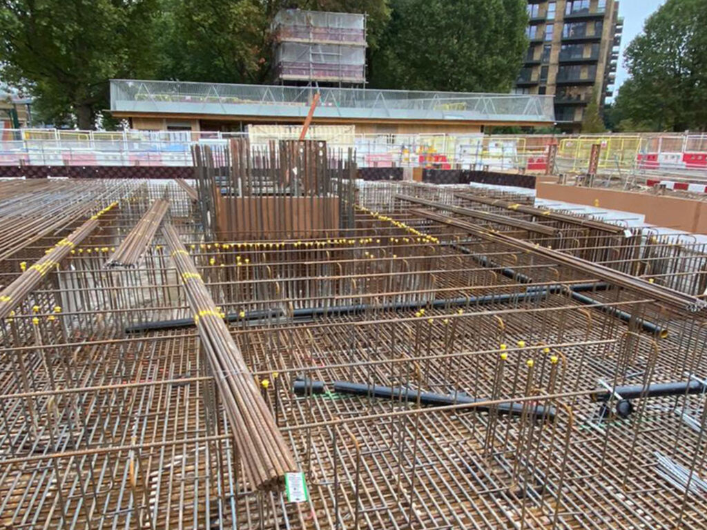 Elephant Park H7 residential development on Heygate Street in London